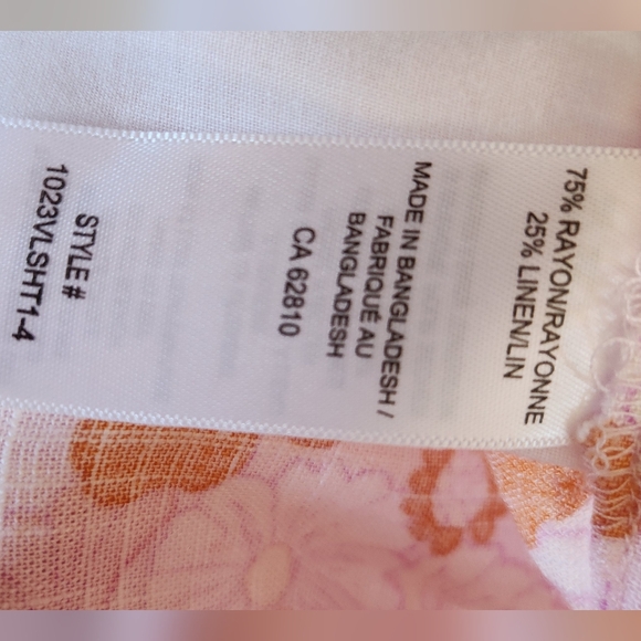 Ricki's linen blend floral Shorts sz M NWT - Picture 6 of 6